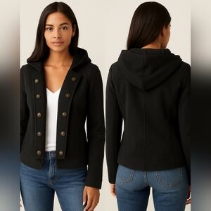 Tommy Hilfiger Hooded Military Jacket Size Medium